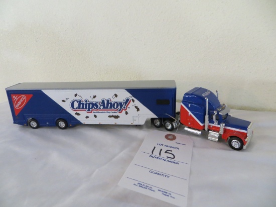 Nabisco Chip Ahoy Semi and Trailer- blue