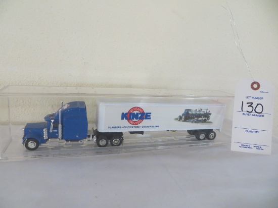 Kinze 30 year semi and trailer in plastic case