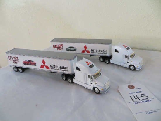 Eclipes 1997 Mitsubishi semi and trailer x 2