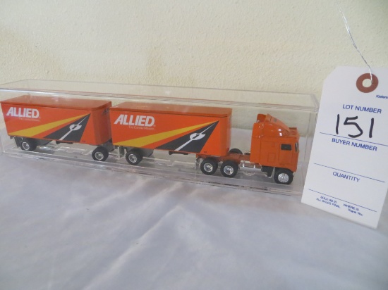 Allied Movers Semi and pup trailer
