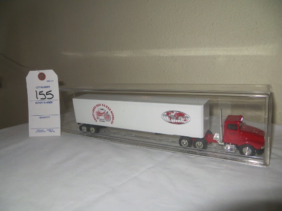 Great Lakes Red Power Round-up Oakley Michigan Semi and trailer