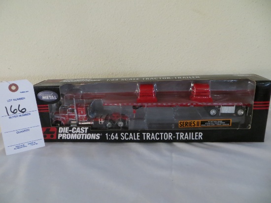 Series II scale Tractor- trialer 1:64 scale Diecast Metal