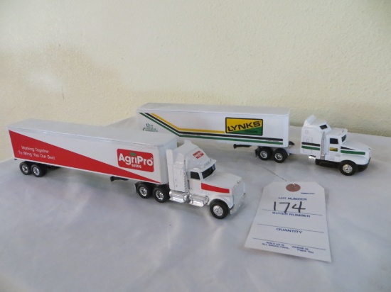Lynks Seeds and Agri Pro seeds semi and trailer (2)