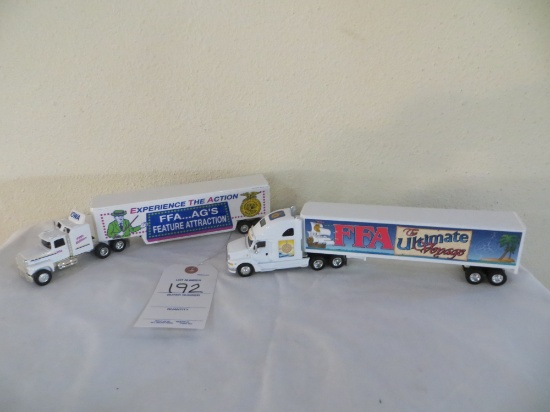 Ford Aeromax Iowa FFA semi and trailer and FFA 5th edition semi and trailer