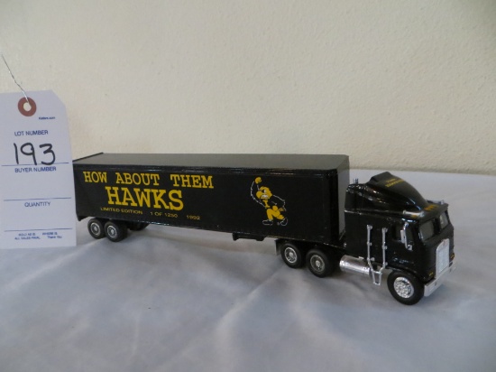 Iowa Hawkeyes limited edition Semi and trailer 1992  1 of 1250