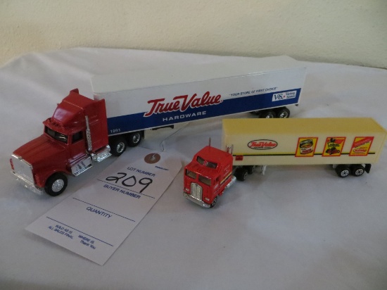 2 Truvalue trucks & trailers