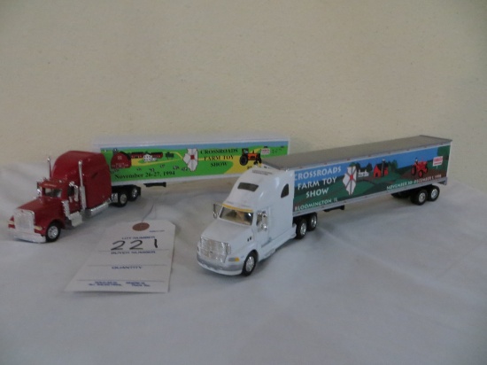 Cross Roads Farm Toy Show Dec 1996 and November 1994 semi and trailer (2)