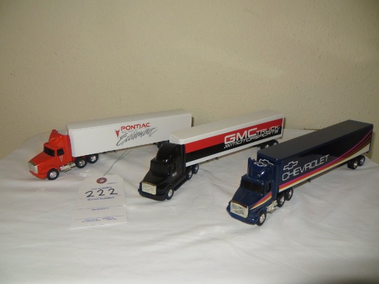 GMC, Pontiac, Chevrolet semi and trailer