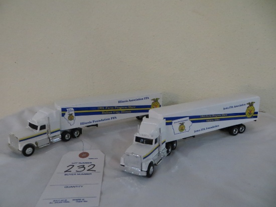 1991 and 1993 Farm Progress Show Iowa and Illinois FFA Foundation semi and