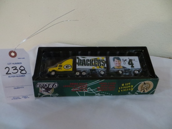 NFL Packers Brett Farve #4 Semi with puptrailers