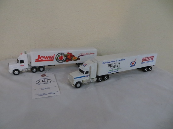 Gillette Dairy Products and Jewel  produce Semis and trailers (2)