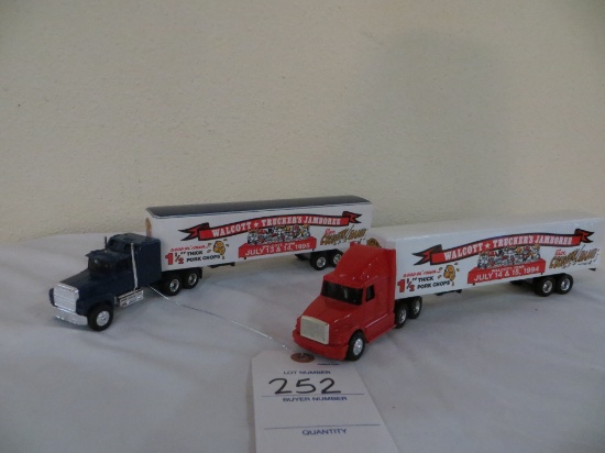 1994 and 199 Walcott Truckers Jamboree Semi and trailers (2)