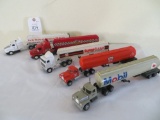 5 Fuel tank haulers and semi (5PCS)