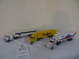 Ford Bigfoot, Pennzoil and Ford Tractors Equipment Semis and trailers (3)
