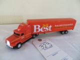 Freightliner Cab and trailer 1/64 scale Do it Best