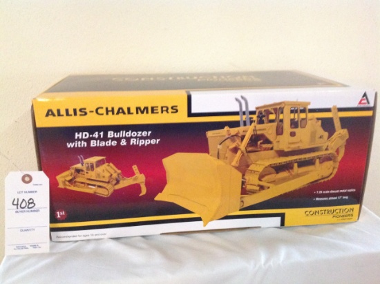 Construction Pioneers From First Gear HD-41 Bulldozer with Blade and Ripper