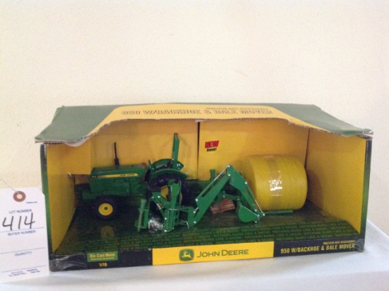 Etrl JD 950 tractor w/ backhoe and bale mover