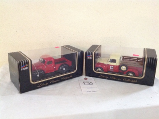 2 Liberty Classics Collectibles International Trucks  one is a 1947 interna