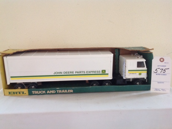 Ertl John Deere Parts Express Truck and Trailer