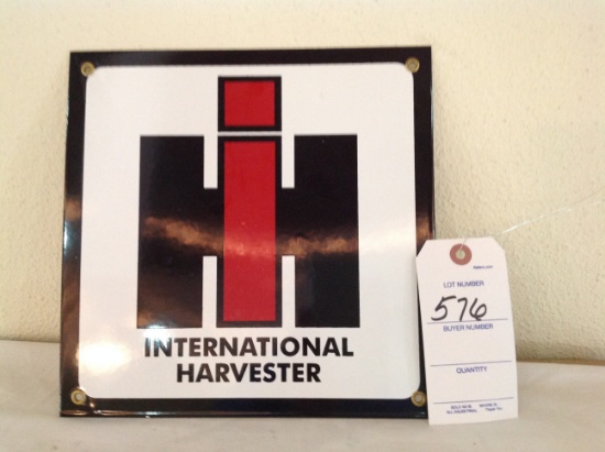 International Harvester hvy metal sign  single sided