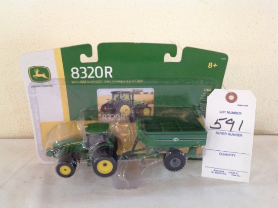 John Deer 8320R tractor & grain cart