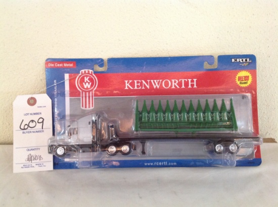 Ertl Kenworth with Flatbed trailer and corn head