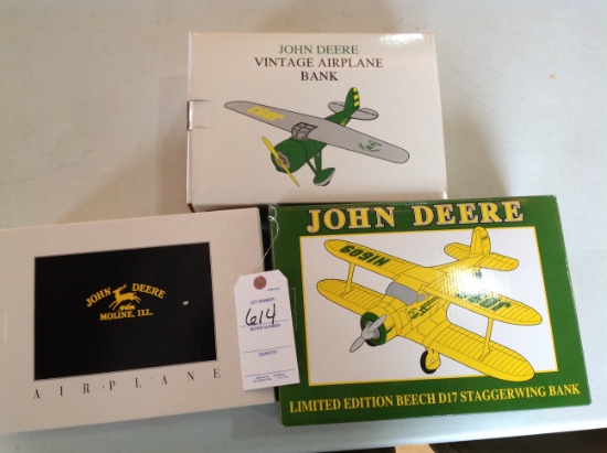 3 John Deere Airplanes