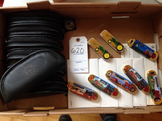 8 Franklin Mint Knives Farmall, Case, and John Deere