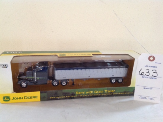 Ertl John Deere Semi with Grain Trailer