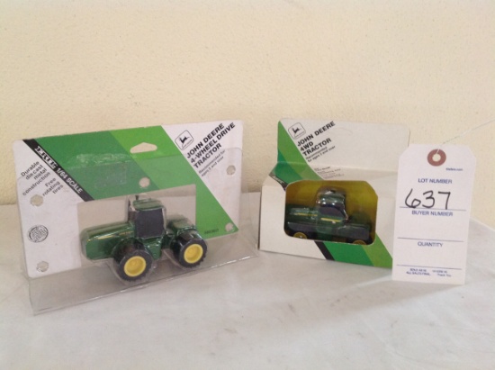 2 John Deere 1/64th scale Tractors a 8560 and 8850