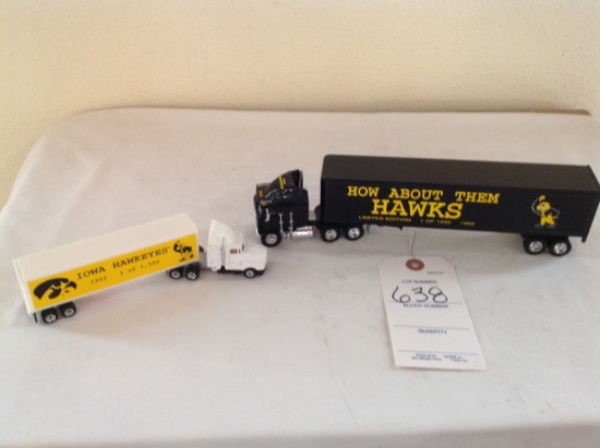 2 Limited Edition Hawkeye Semis a 1992 and 1991