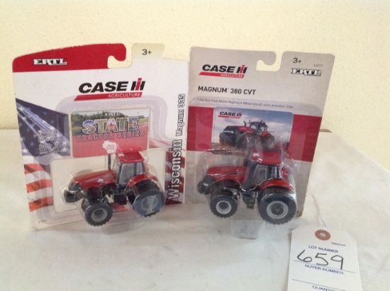 2 Case IH tractors Wisconsin Magnum 335 and Magnum 380 CVT