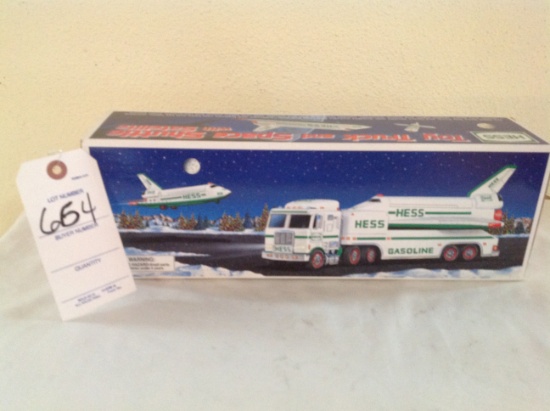 Hess Toy Truck and Space Shuttle with Satellite