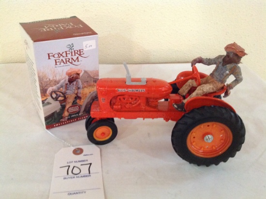 Foxfire Farm Porcelain Big John #13 Figurine and Allis-Chalmers WD 45