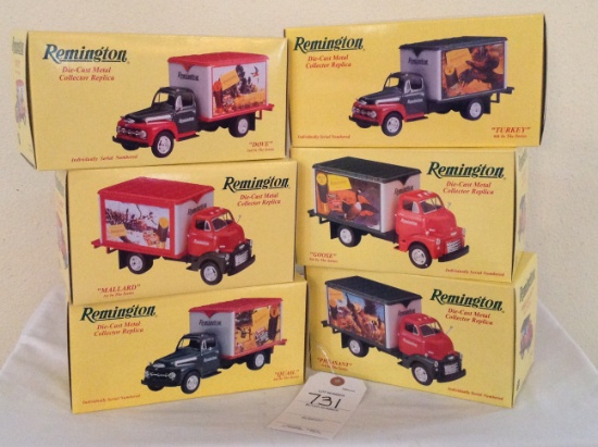 6 Remington trucks Dove, Mallard, Quail, Turkey, Goose, and Pheasant