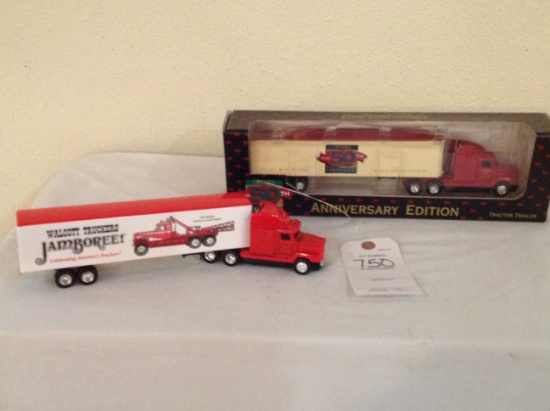 Ertl Collectibles 50th Anniversary Edition Truck and Trailer and Walcott 19