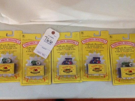 5 Matchbox Originals  Lesney cars 2- No1 and 3 No4
