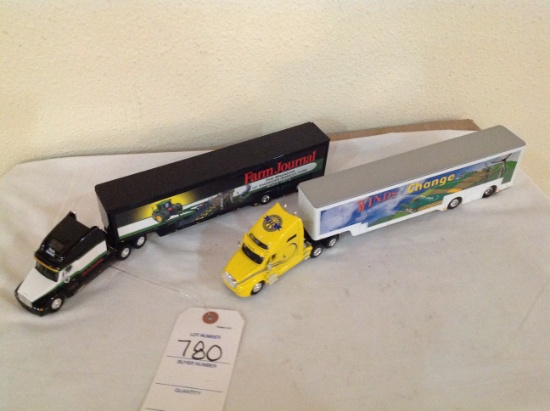 Winds of Change truck and trailer and Farm Journal Truck and trailer