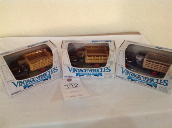 3 Vintage Vehicles - 1930 Chevy Stake Trucks