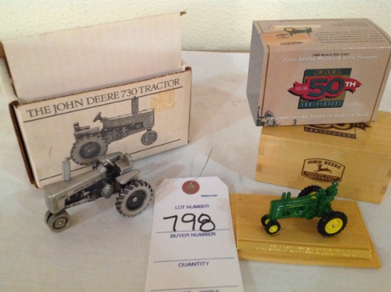 John Deere 730 Tractor and John Deere Model A 50th anniversary edition