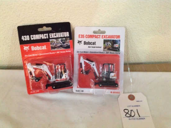 430 Bobcat and Excavator and a E35 Bobcat Excavator