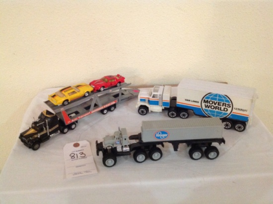 3 Truck and Trailers - Uhaul, Kroger, and car trailer