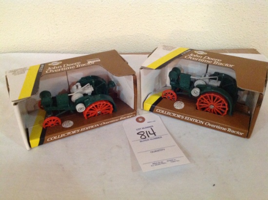 2 John Deere Collector's Edition Overtime Tractors