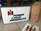 IH Power Lawn Products 3ft x 5ft Single Sided Sign with Original Shipping B
