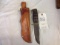 hunting knife w/case