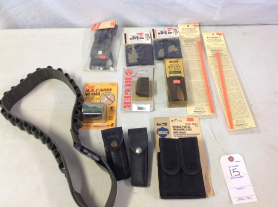 Boyt ammo belt, stay legal, magazine case, camo tape, carry all cases and m