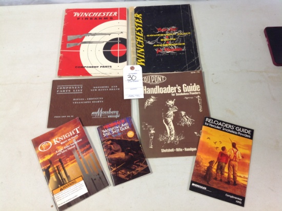 Winchester Firearms magazines, Dupont Guides, Hercules Reloader guide and m