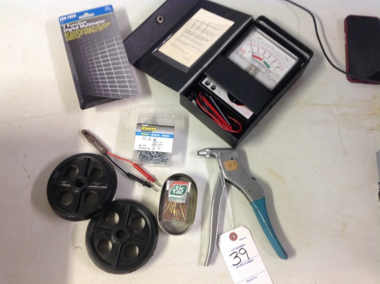 Sears Vim Mul dimeter, digital multi meter, riveter