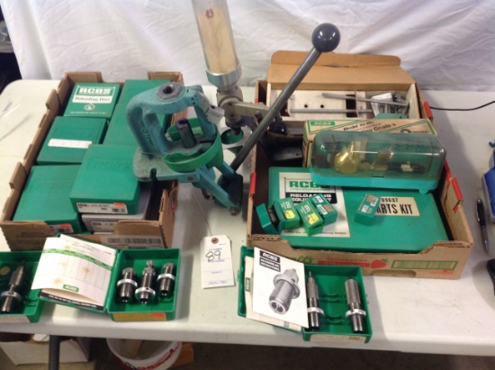RCBS riffle and pistol shell reloading equipment