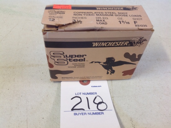 Winchester Super Steel 12ga, 3 1/2" 1 9/16oz Shot F, partial
